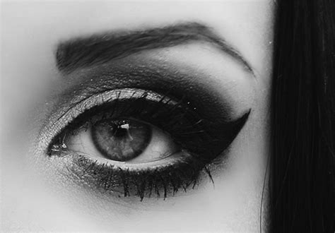 Black And White Eye Eye Makeup Eyebrow Girl Makeup Image