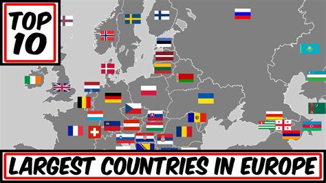 The Largest Countries In Europe Worldatlas Com