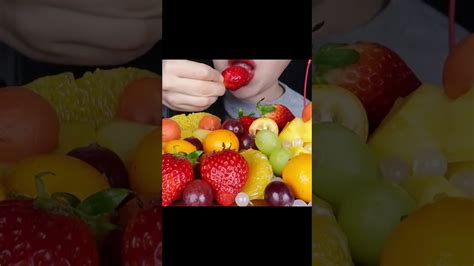 Asmr Exotic Fruits Platter 과일 먹방 Strawberry Watermelon Dragon Fruits