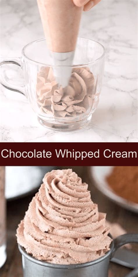 Learn How To Make The Easiest Homemade Chocolate Whipped Cream With