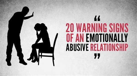 20 Warning Signs Of An Emotionally Abusive Relationship School Of Life