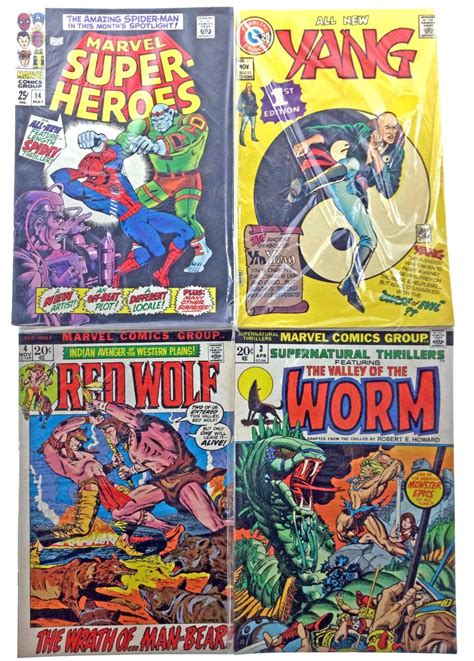 Lot Vintage Marvel Comic Books Marvel Super Heroes