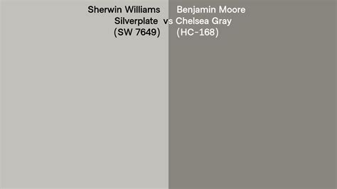 Sherwin Williams Silverplate Sw 7649 Vs Benjamin Moore Chelsea Gray