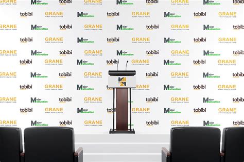 Item Press Conference Backdrop Banner Mockup By Streetd Shared By G4ds