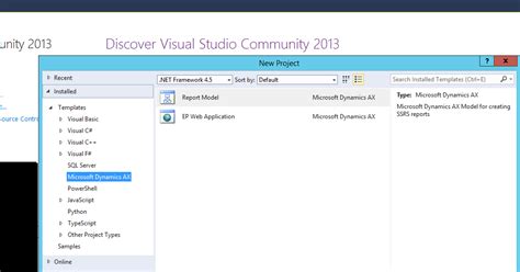 Visual Studio Ssrs Report Design With Ax Classes And Tmp Table