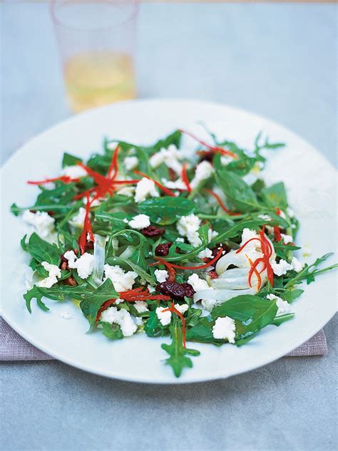 Herb And Goats Cheese Salad Cheese Recipes Jamie Oliver Recipes