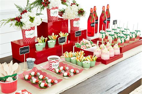 A Very Merry Table Of Treats Christmas Party Christmas Dessert Table