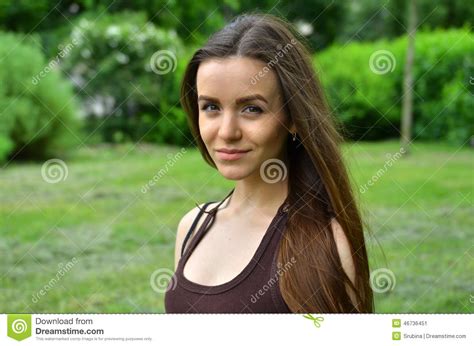 Beautiful Russian Girl Stock Image Image Of Figure Bust 46736451