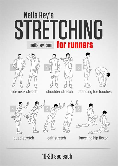 40 Charts Of Post Workout Stretches To Prevent Injuries Bored Art