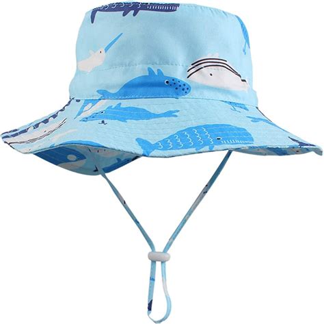 Baby Boy Sun Hat Kids Summer Bucket Hats Sun Protection Beach Cap For