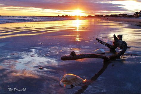 Roger Wheeler State Beach Narragansett Ri Beautiful Sunset