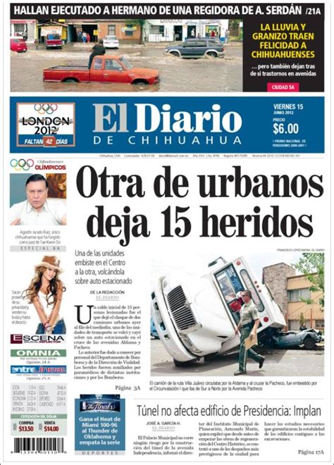 Periódico El Diario De Chihuahua México Periódicos De México