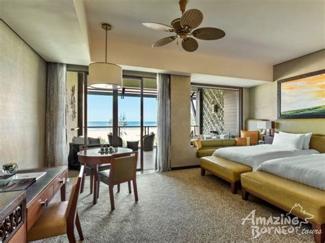 We had our room upgraded. Shangri-La Rasa Ria Resort - Amazing Borneo Tours