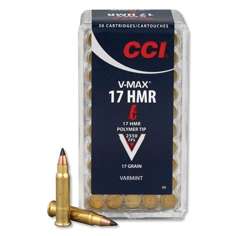 Cci Varmint 17 Hornady Magnum Rimfire Ammunition 50 Rounds 17 Grain