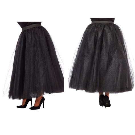 Plus Size Black Tulle Skirt Tulle Skirt Black Tulle Skirt Plus Size