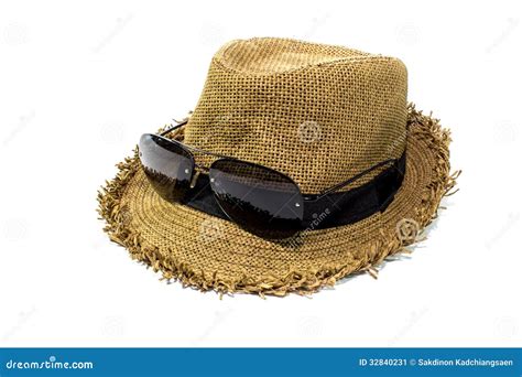 Hat With Sunglasses Stock Image Image Of Sunsets Sunglasses 32840231