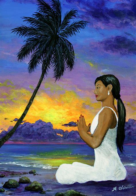 Meditation On The Beach Painting By Amy Scholten Fine Art America