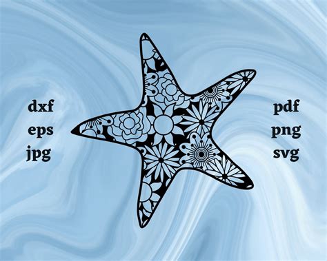 Starfish Mandala Svg Cut File So Fontsy