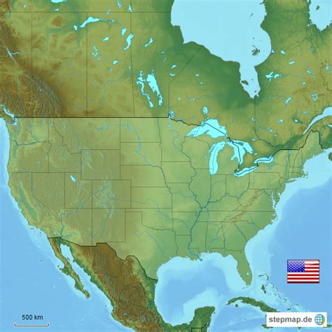 Stepmap Usa Landkarte Für Welt