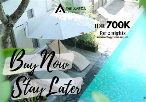 The Aveda Boutique Hotel Seminyak Hadirkan Buy Now Stay Later Untuk