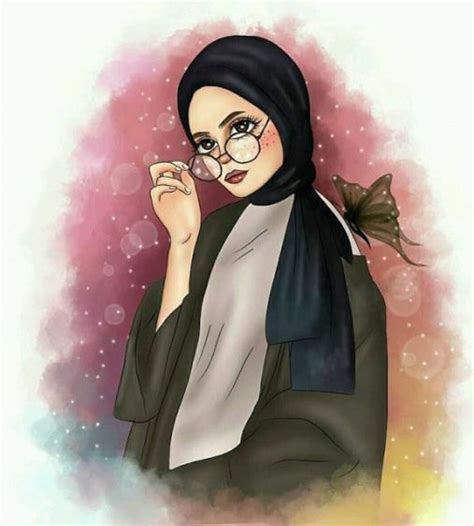 √215 Gambar Kartun Muslimah Cantik Lucu Dan Bercadar Hd Seni Kartun