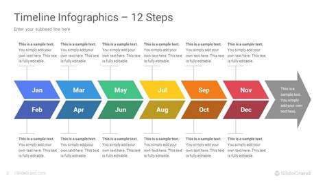 12 Steps Timeline Infographics Powerpoint Template Designs Slidegrand