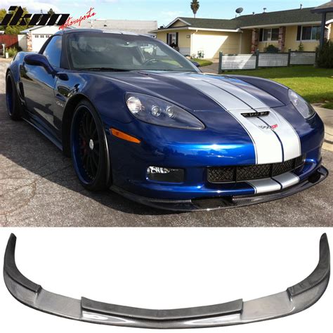 Fits 06 13 Chevy Corvette C6 Z06 Zr1 Style Front Bumper Lip