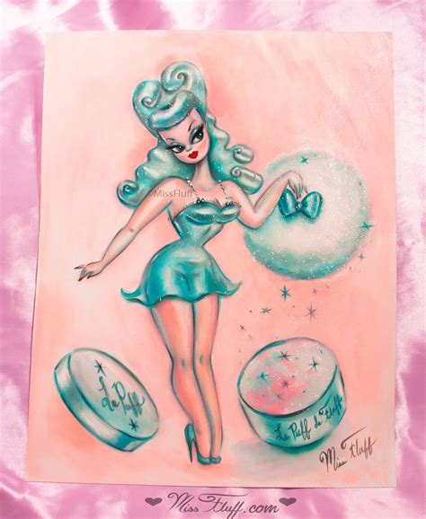 the art of claudette barjoud also known as miss fluff inspired by vintage pinup old hollywood