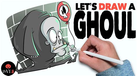 How To Draw A Ghoul 31 Days Of Halloween Day 8 Youtube