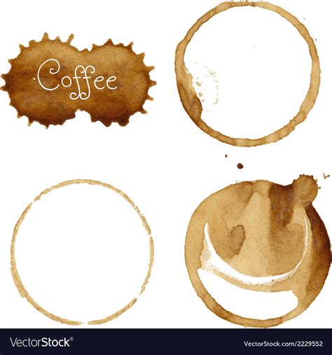 Coffee Stain Collection Royalty Free Vector Image