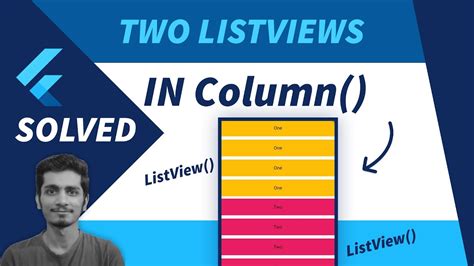 How To Add Two ListView Inside A Column In Flutter Listview Inside Column Row YouTube