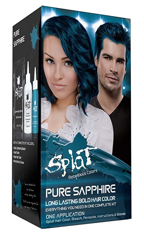 Splat Pure Sapphire Original Complete Kit Splat Hair Color Bold Hair
