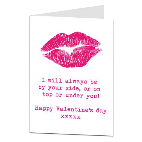 Dirty Valentines Cards Naughty Valentine Love Card I Love You Except