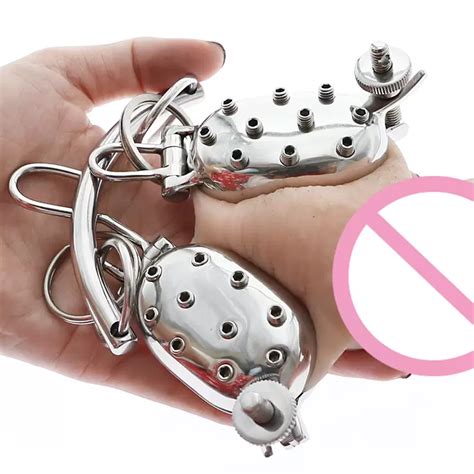 Evil Shells Stainless Steel Ball Stretcher And Ball Crusher Spiked Cbt