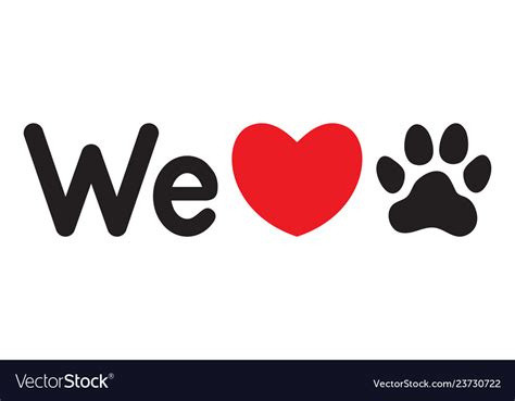 We Love Animals Dogs Royalty Free Vector Image