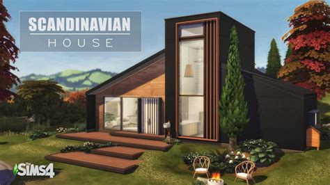 Scandinavian House The Sims 4 Speed Build No Cc Stop Motion