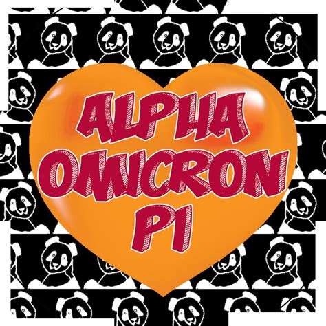 Alpha Omicron Pi Sticker Sheet Etsy