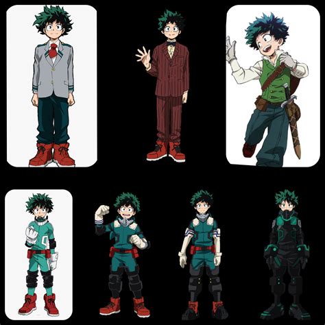 Best Deku Outfit I Really Like The Shoot Style One And The Black One