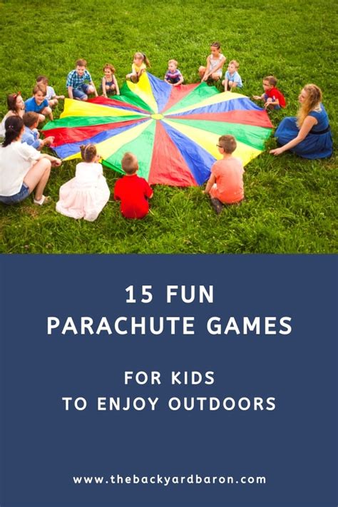 15 Fun Outdoor Parachute Games For Kids The Backyard Baron