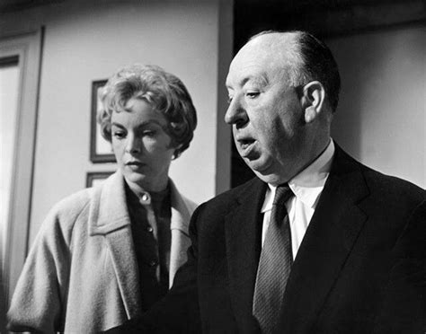 Janet Leigh And Alfred Hitchcock On The Set Of Psycho 1960 Alfred