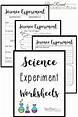 Worksheet For Science Experiment