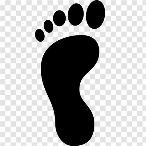 Footprint Clip Art Black And White Footprints Transparent Png