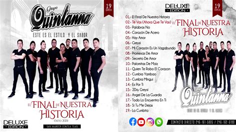 2020 Grupo Quintanna Deluxe Edition El Final De Nuestra Historia