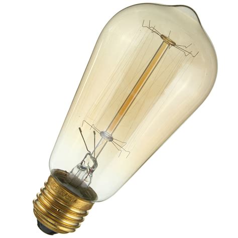 E27 60w St58 Edison Bulb Antique Filament Lamp Retro Vintage Light 220v