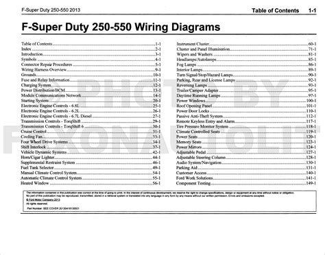 2013 Ford F250 F550 Super Dutytruck Wiring Diagram Manual Original