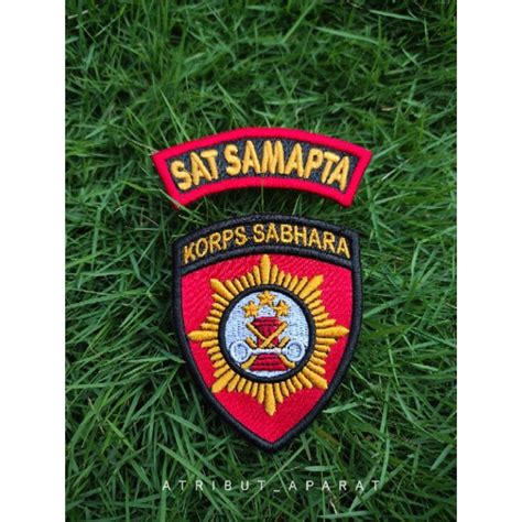 Jual Emblem Bet Bordir Korps Sabharasat Samapta Shopee Indonesia