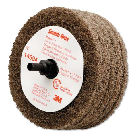 3m Scotch Brite Buffing Discs 4 In 8000 Rpm Tan 1 Ea Aft Fasteners