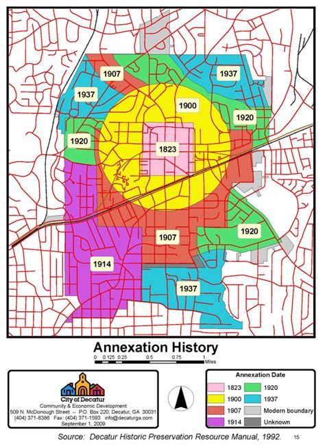 Decatur Annexation Map History Sidebar