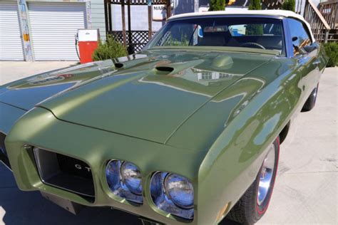 1970 Pontiac Gto Verdoro Green Convertible 400 V8 Automatic For Sale