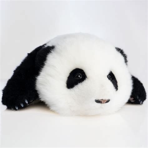 Hehua Panda Stuffed Animal 3 Months 100 Handmade Realistic Panda Plush